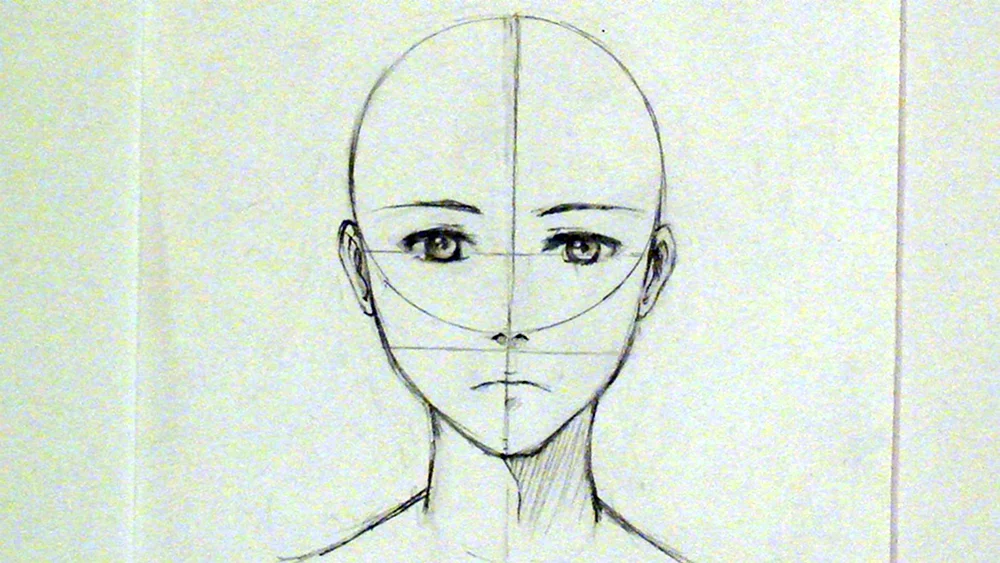 Anime-Kopf Malen anime