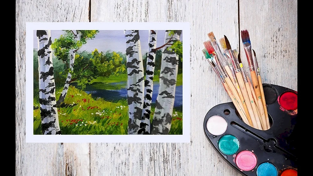 Gouache-Malunterricht