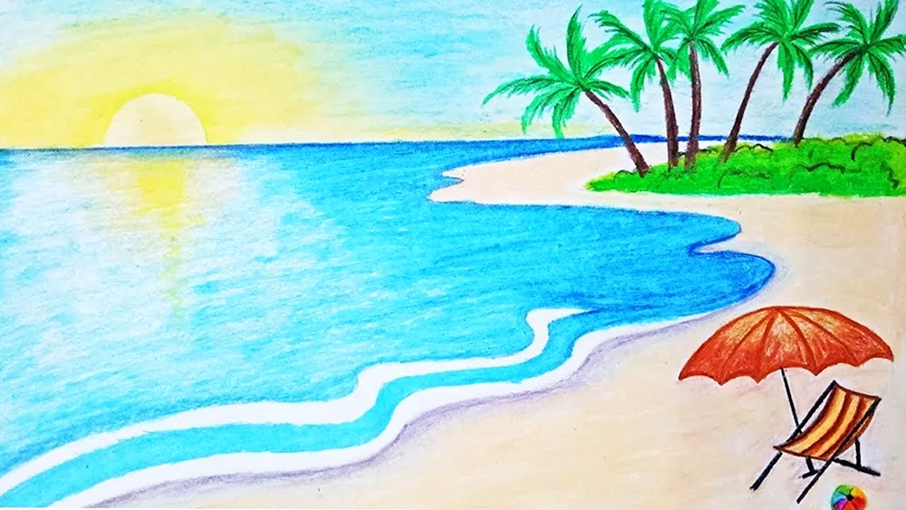 Zeichnen zum Thema Sommer