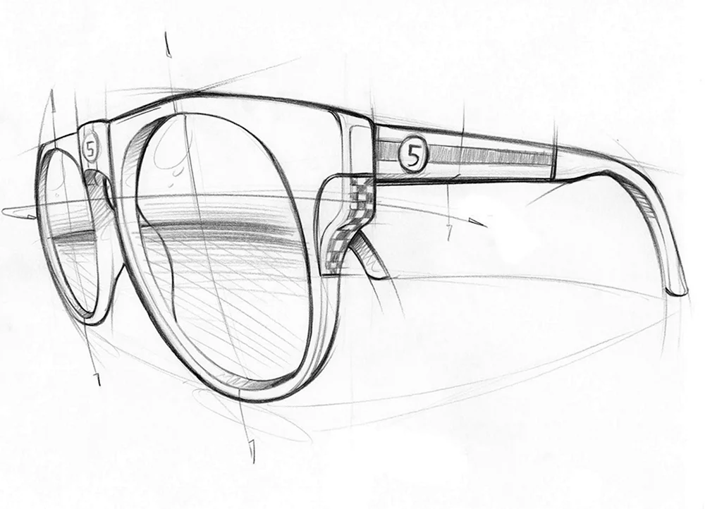 Brille zeichnen