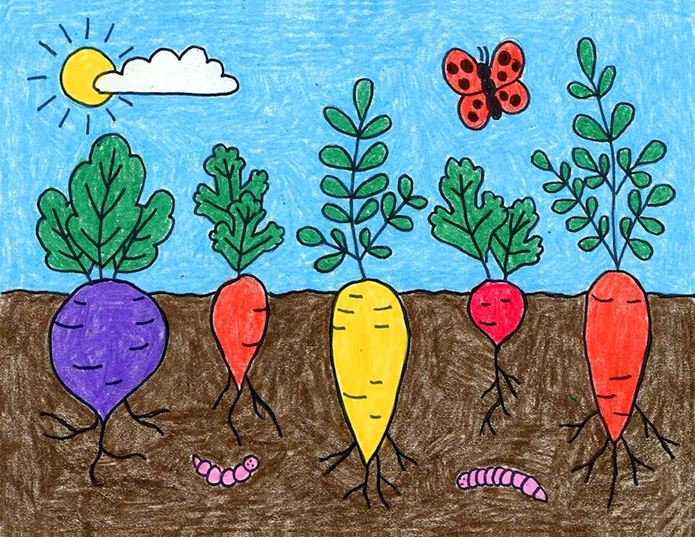 Garten am Fenster im Kindergarten