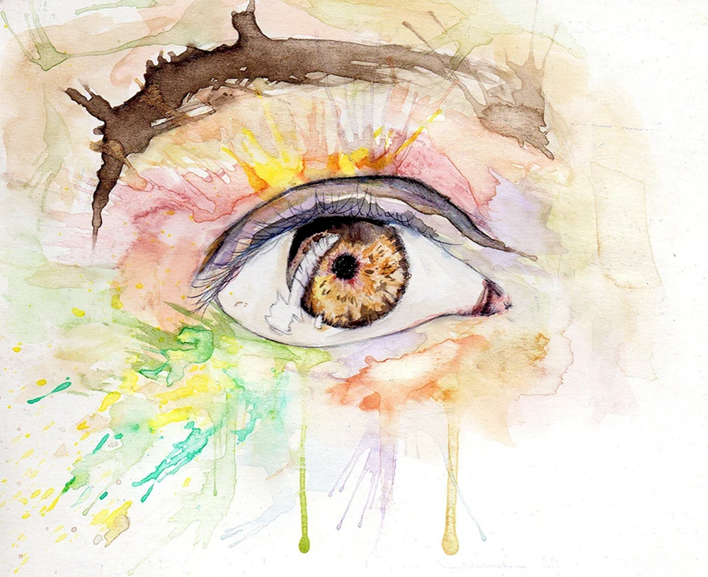 Interessante Aquarell-Zeichnungen
