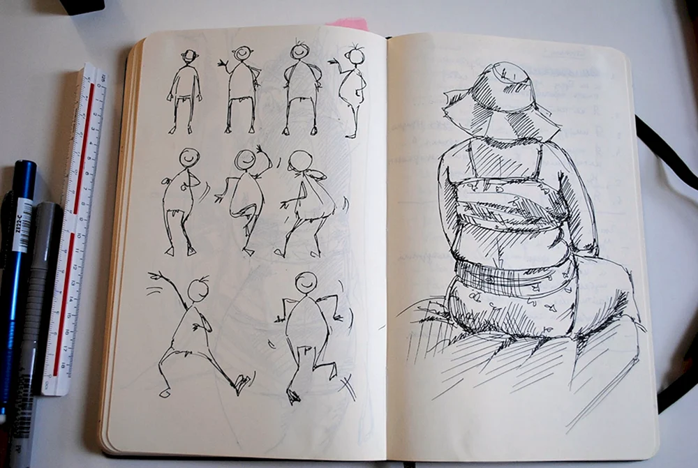 Ideen für Zeichnungen Skizzenbuch