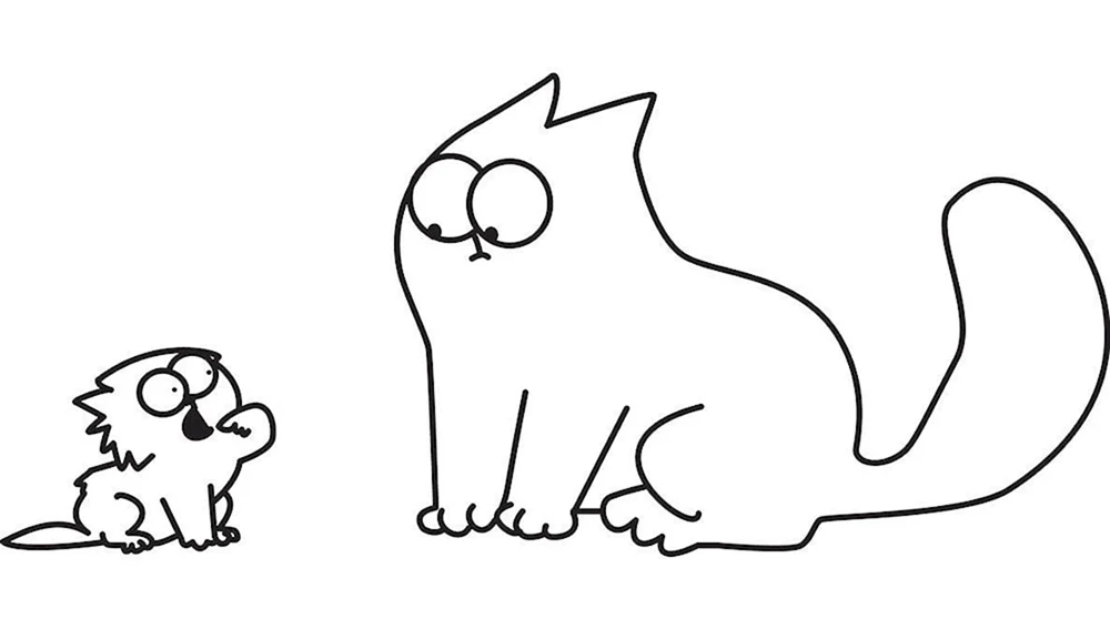 Malbilder zum Zeichnen von Katzen