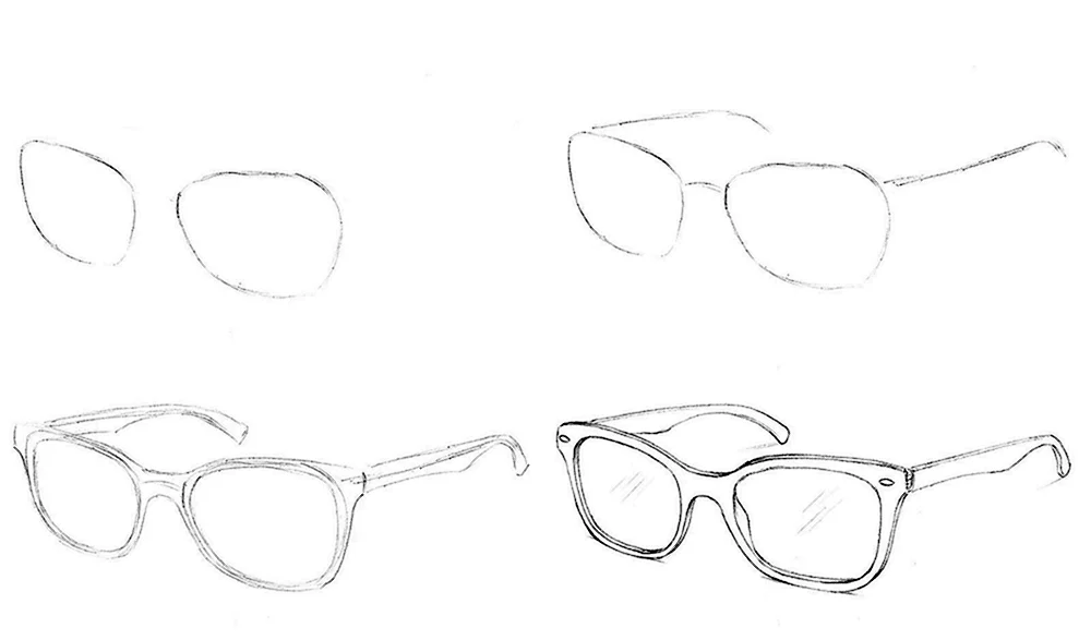 Brille zeichnen