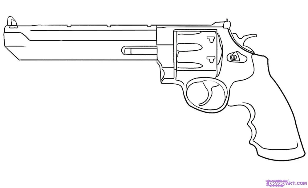 Pistole Zeichnung zum Zeichnen Waffen