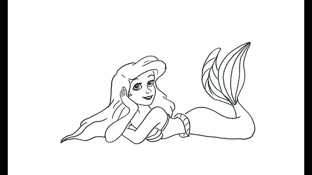 Nixe Ariel Zeichnung