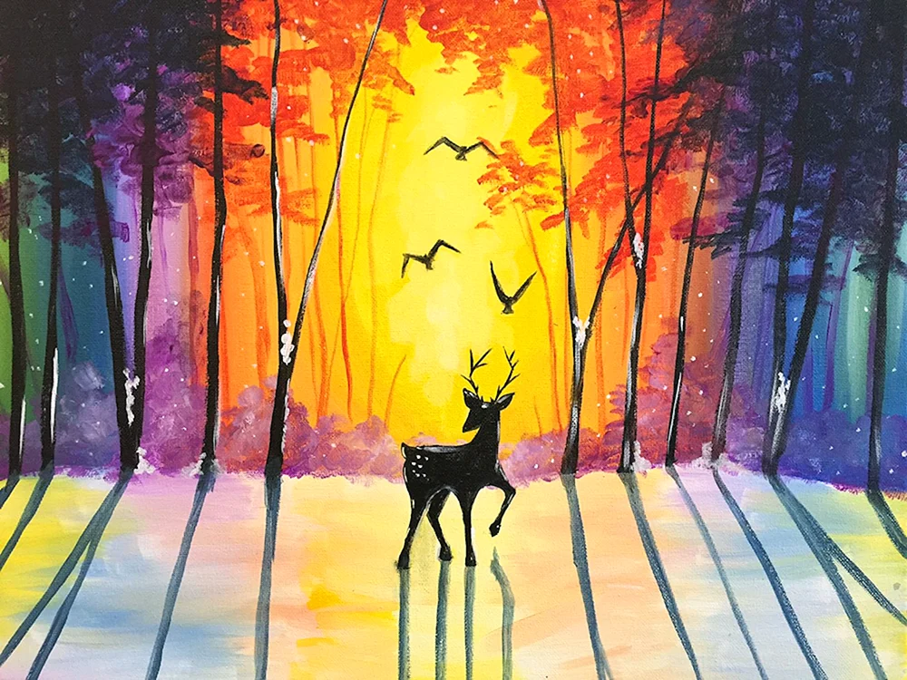 Gouache-Malerei