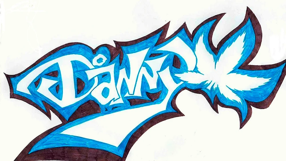Graffiti-Bleistiftzeichnungen. Graffiti