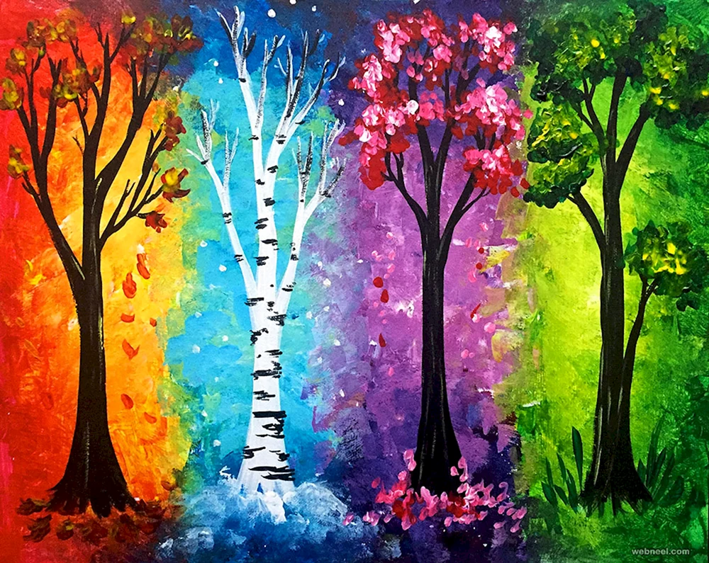 Malerei mit Farben