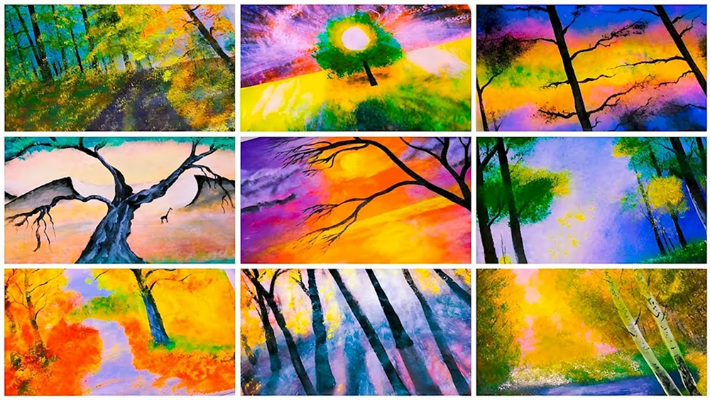 Gouache Malerei