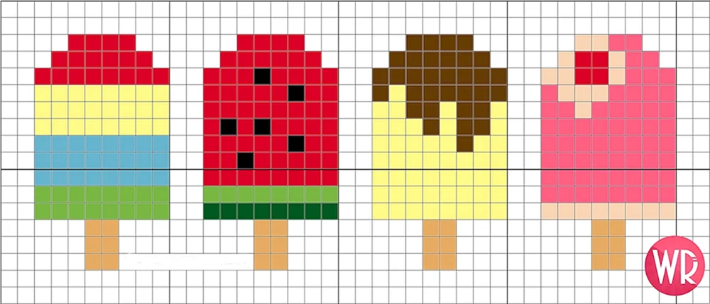Checkerboarding kleine Zellenzeichnungen