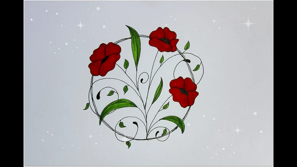 Blumenzeichnungen