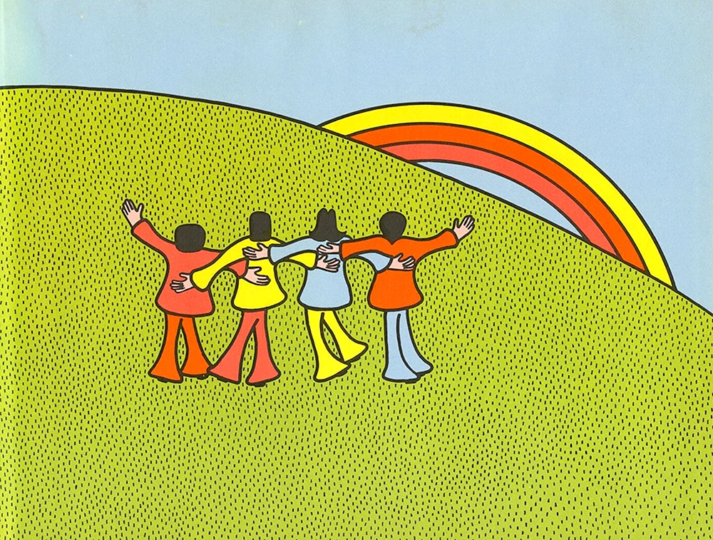 Malerei im Indie Stil Hippie-Stil