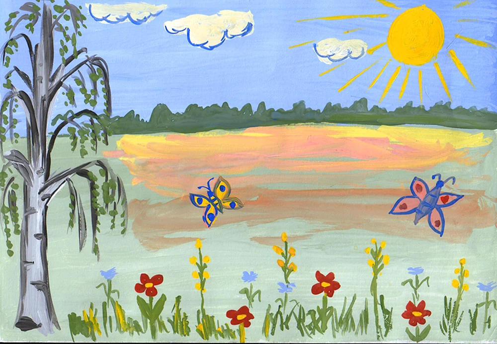 Sommer zeichnen