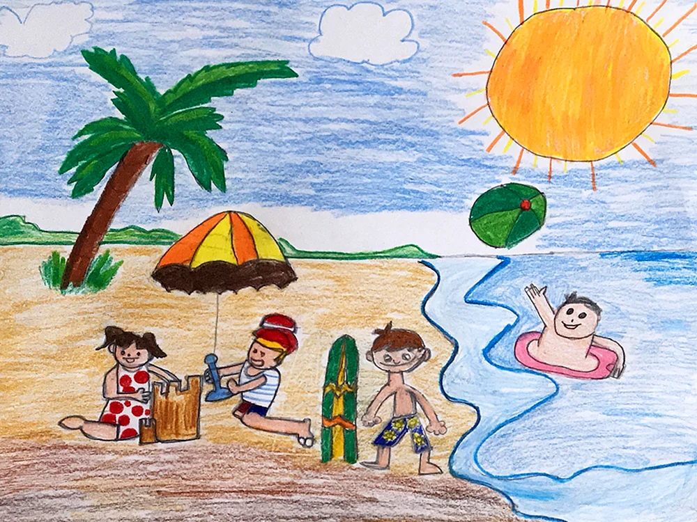 Zeichnen zum Thema Sommer
