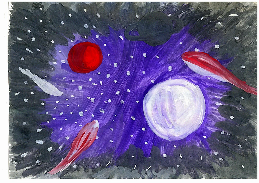 Cosmos-Zeichnung