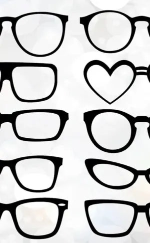 Brille zeichnen