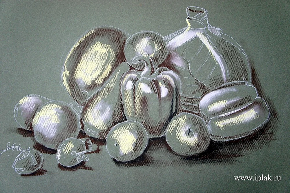 Malen mit Pastell Stilleben