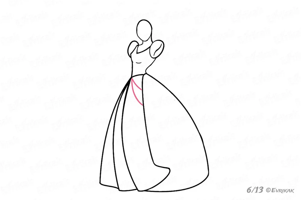 Cinderella Zeichnung zum Zeichnen