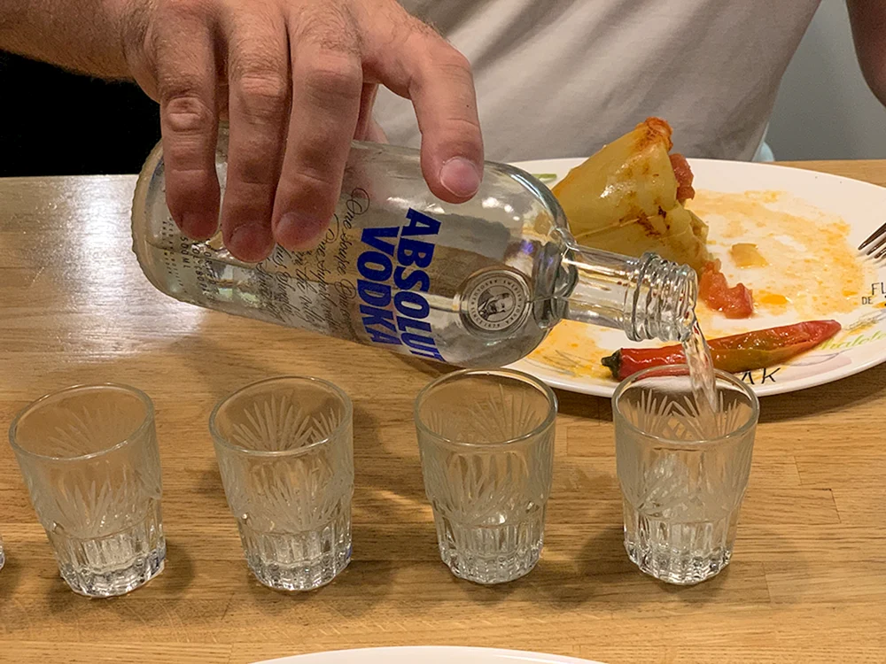 Wodka-Schnapsglas