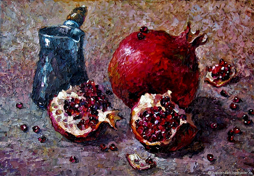 Robert Hubert Stillleben Granatapfel