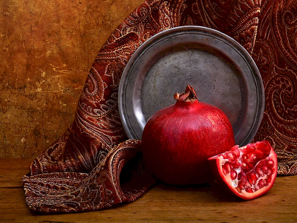 Robert Hubert Stillleben Granatapfel