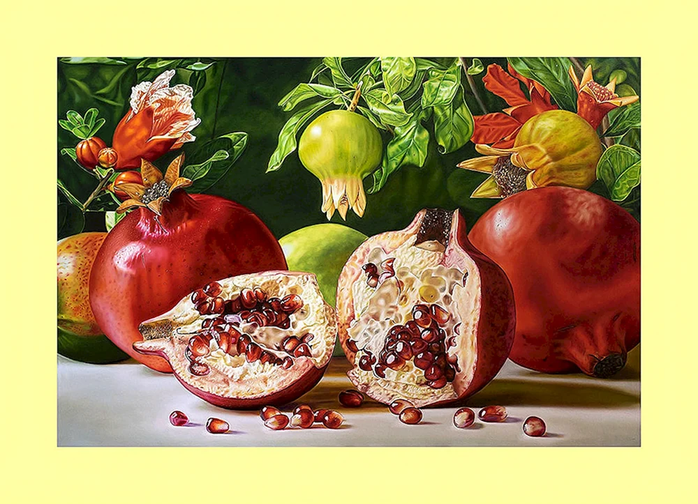 Martiros Manukyan Stilleben mit Granatäpfeln