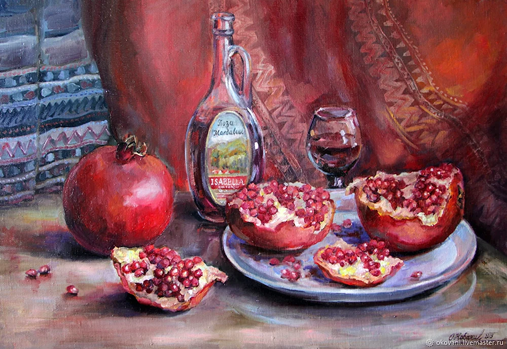 Robert Hubert still life pomegranate