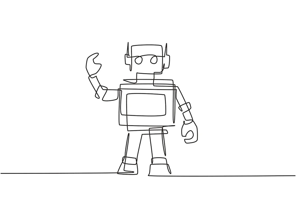 Roboter Zeichnung