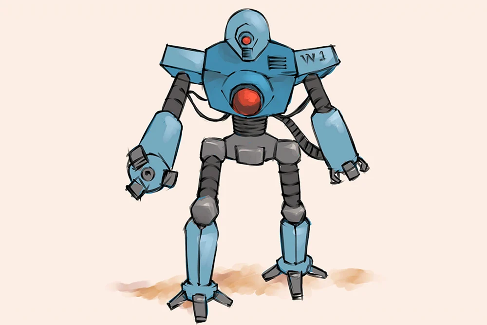 Roboter Zeichnung