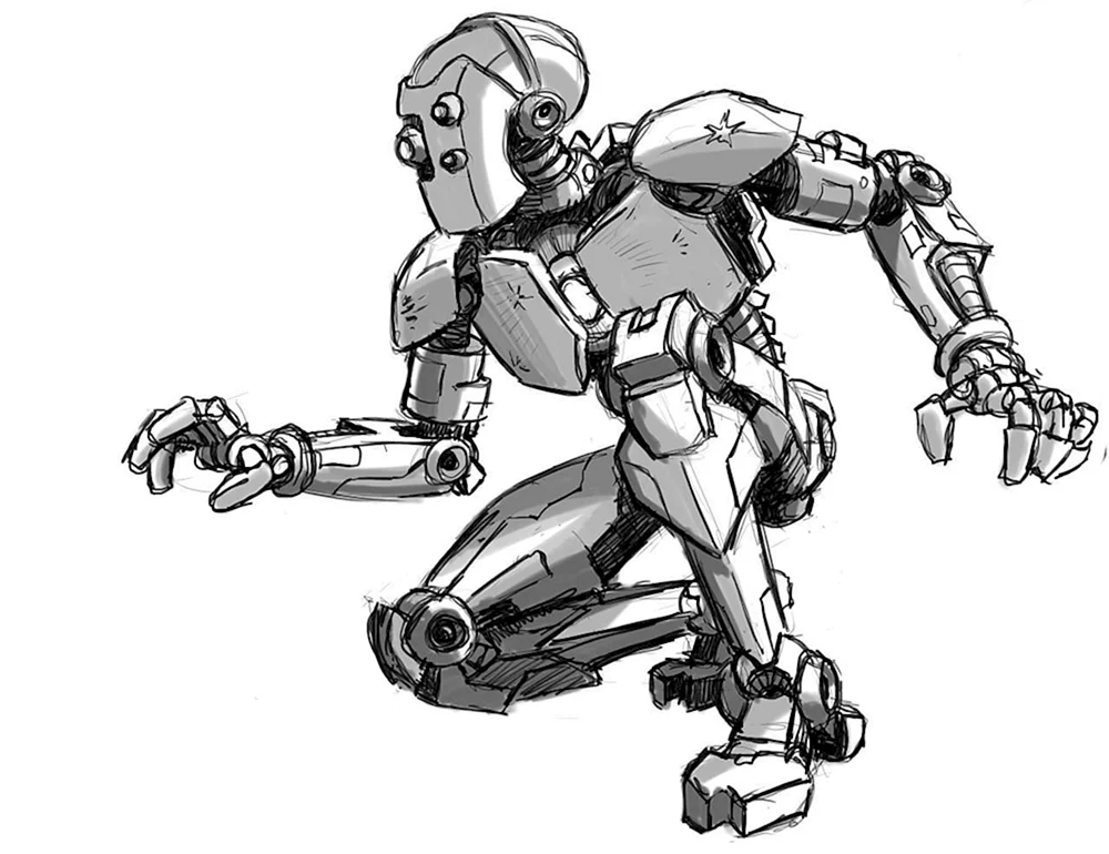 Roboter Zeichnung
