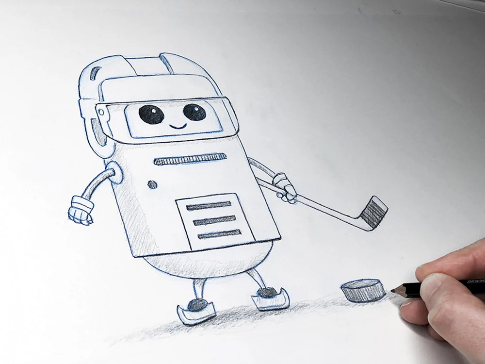 Roboter Skizze