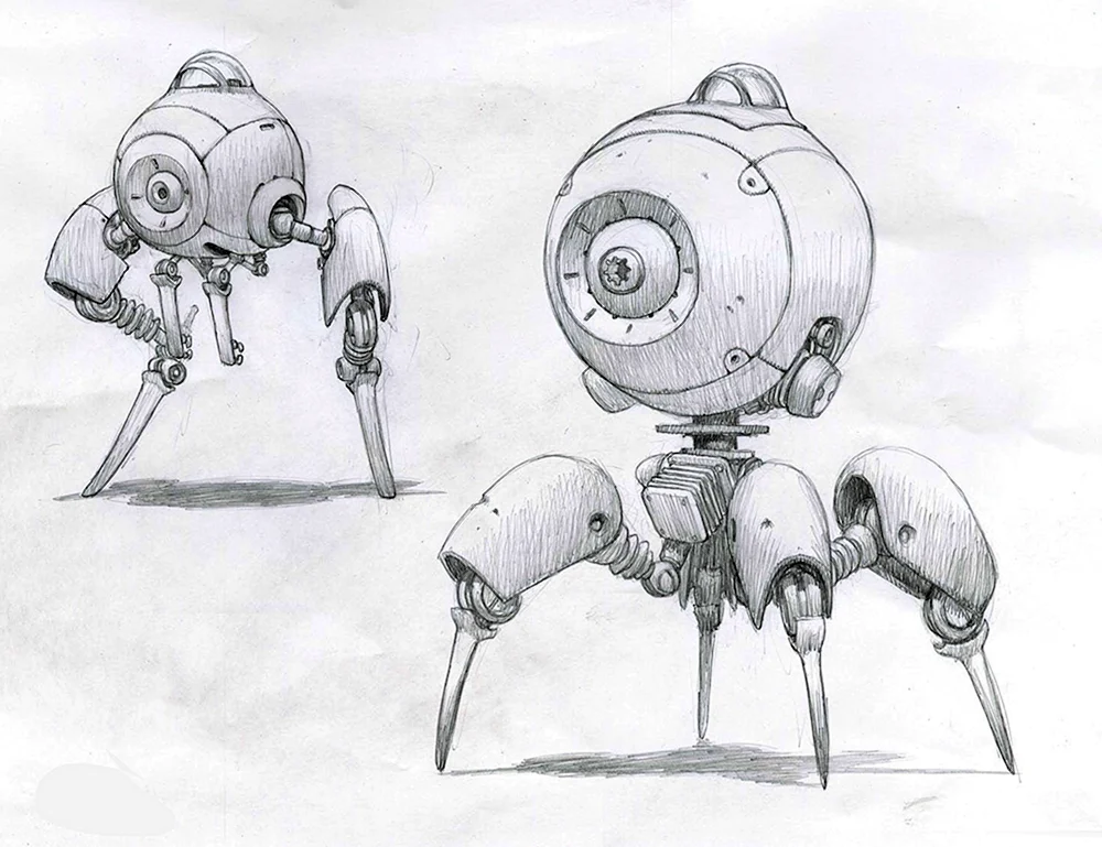Roboter Skizze