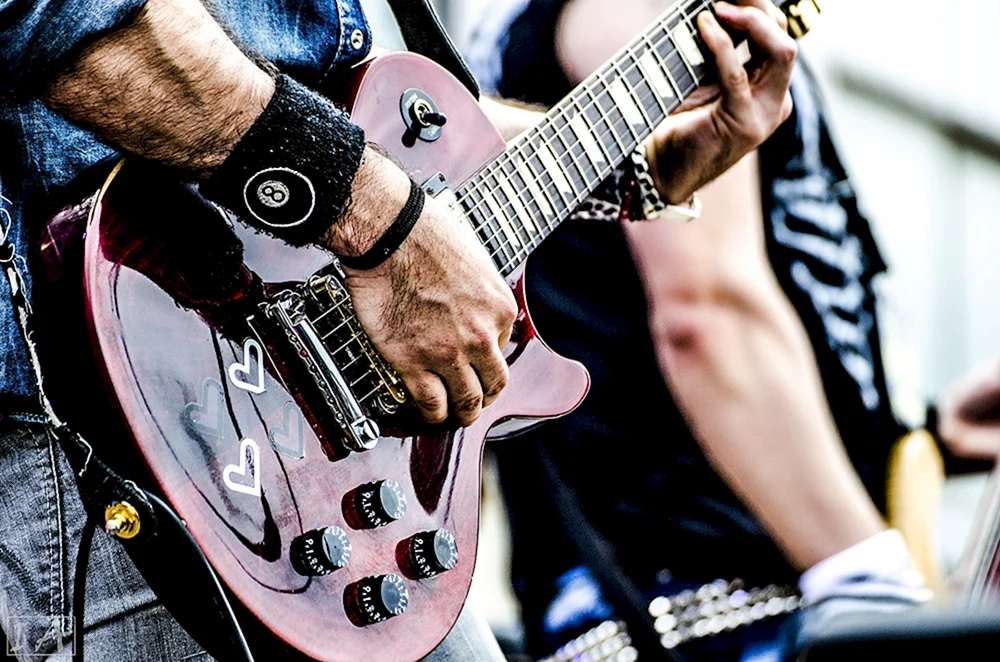 Konzert Black Metal Gitarrist