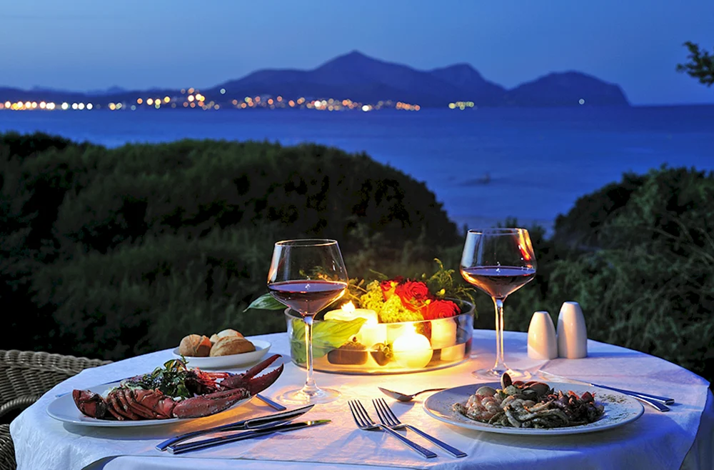Romantisches Abendessen