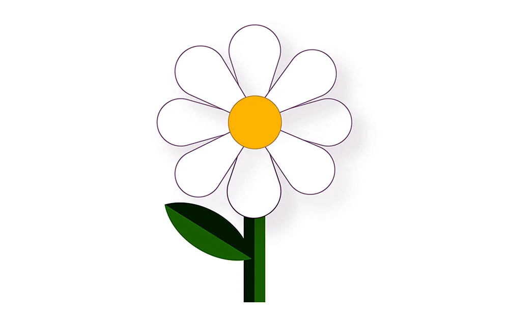 Gänseblümchen zum Ausschneiden