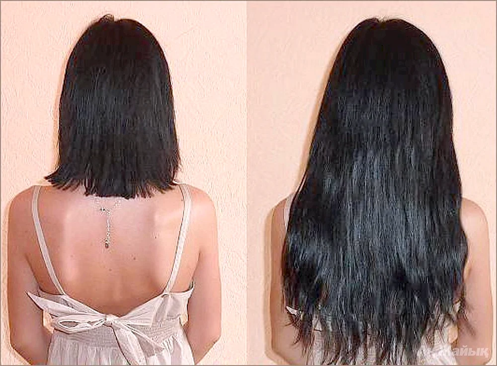 Gewachsene Haare vorher und nachher