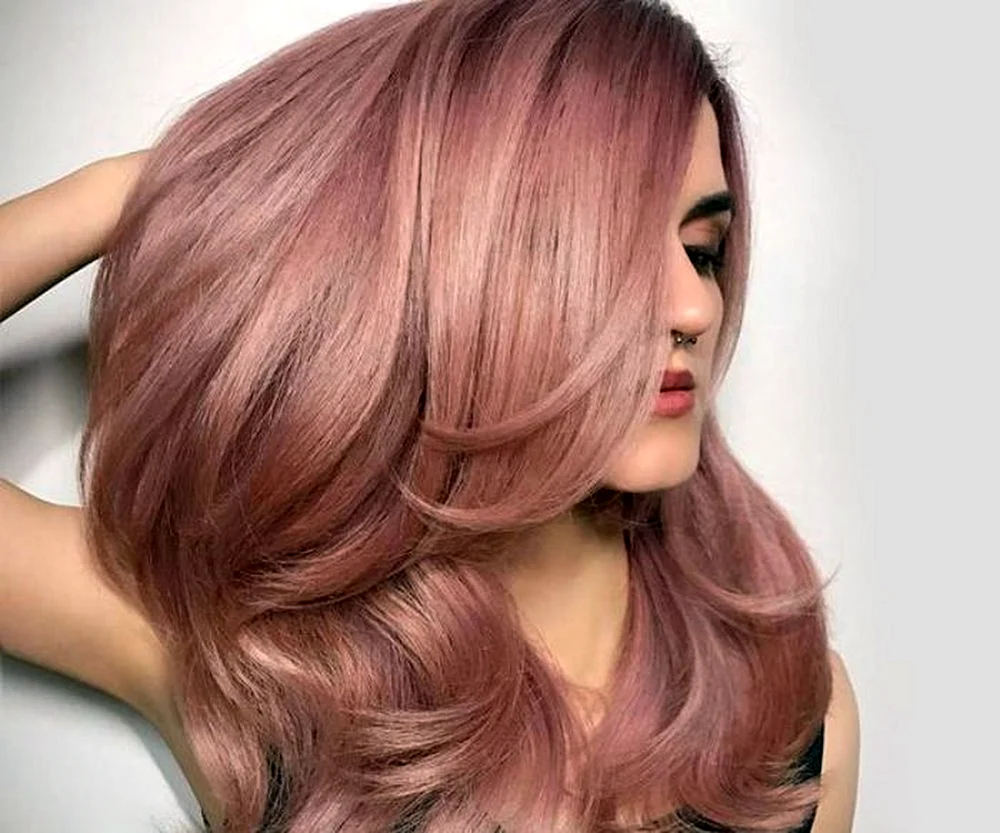 Rose Gold Haarfarbe