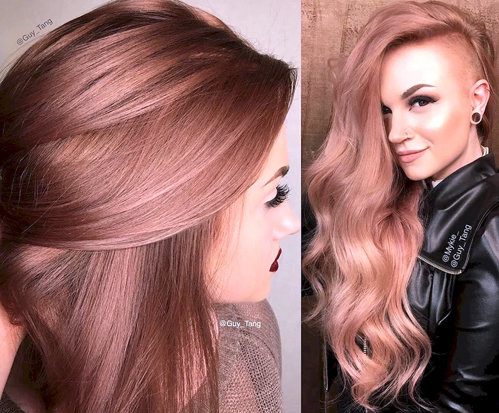 Rose Gold Haarfarbe