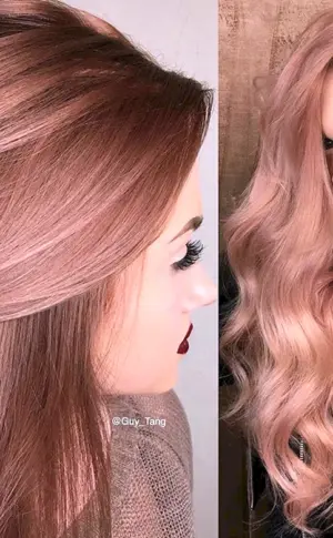 Rose Gold Haarfarbe