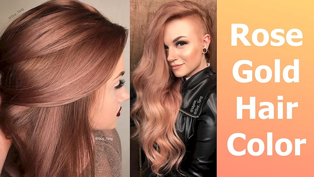 Rose Gold Haarfarbe