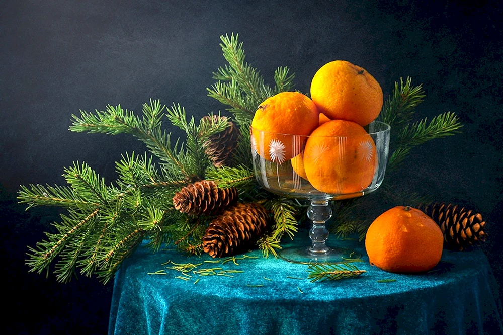 Schönes Neujahrsstillleben Neujahrsstillleben