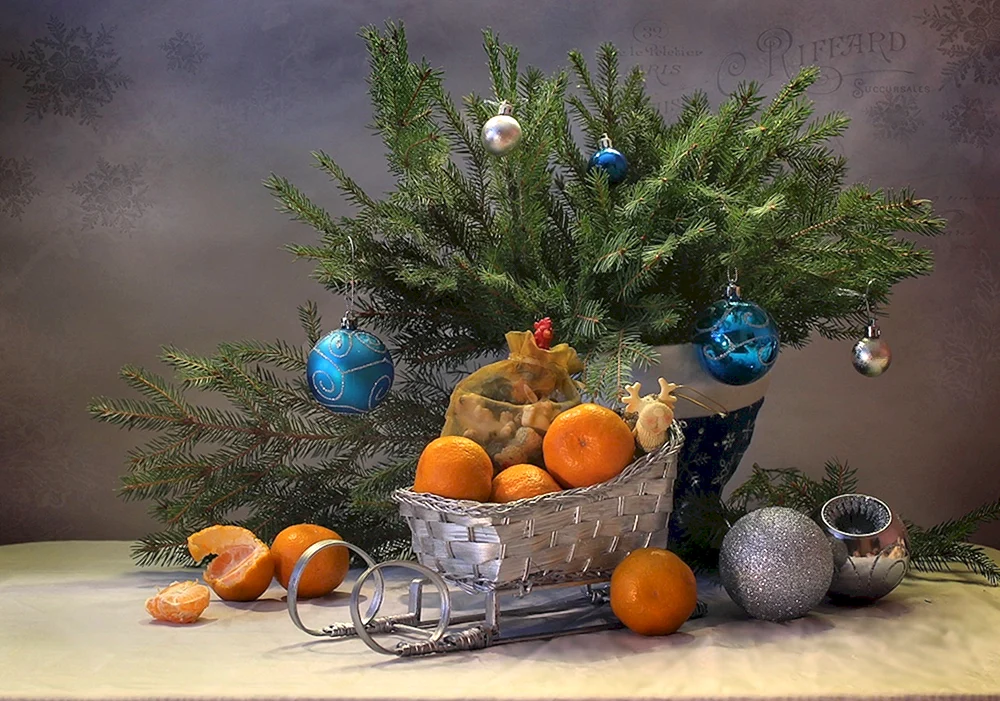 Schöne Neujahrsstillleben