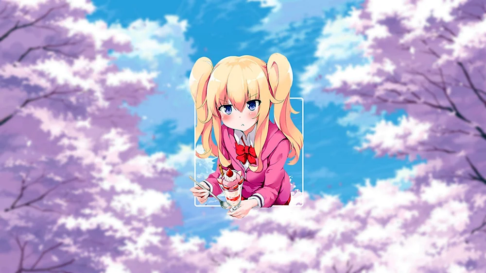 Madoka Kaname mit langen Haaren