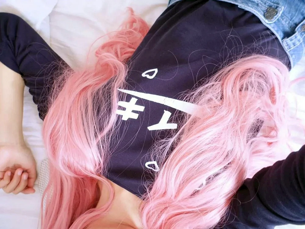 Pinkes Haar