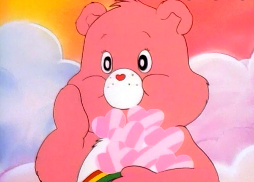 Rosa Cartoon-Teddybär