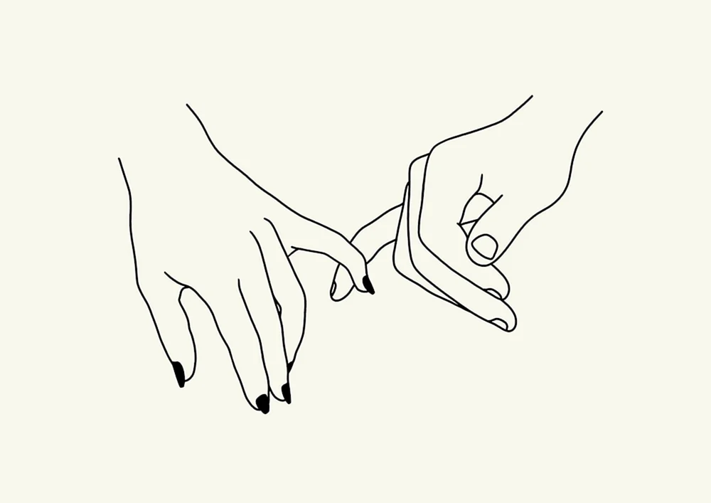 Hand-Bleistift-Skizze zum Zeichnen Hand