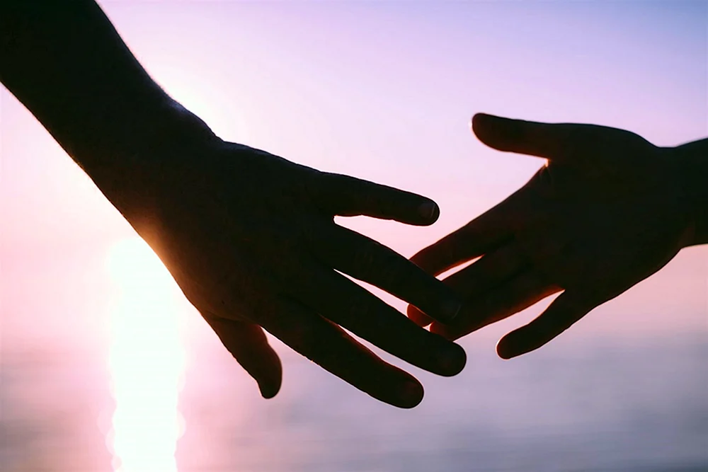 Hände in der Hand
