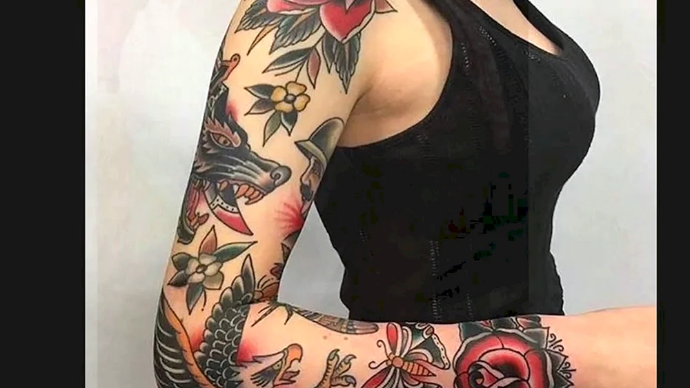 Ärmelt. Tattoo